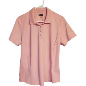 Greg Norman Collection Light Pink Short-Sleeve Polo Shirt